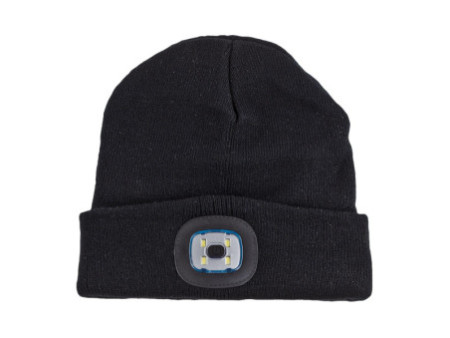 IWH Bonnet avec lampe LED, noir