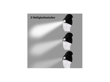 IWH Bonnet avec lampe LED, gris