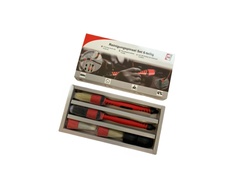 IWH Set de pinceaux d'entretien voiture & maison, 6 pièces
