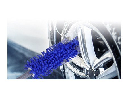 IWH Brosse microfibres pour jantes, bleu/gris