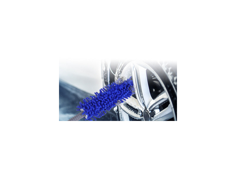 IWH Brosse microfibres pour jantes, bleu/gris