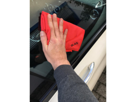 IWH Chiffon microfibres, pour les glaces, rouge