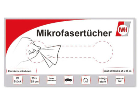 IWH Chiffon microfibres multi-usage, boîte de 20
