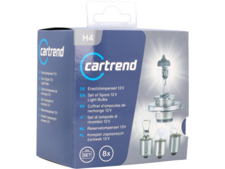 cartrend Boîte d'ampoules de rechange H4, 8 pièces