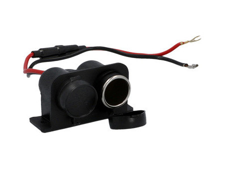 cartrend Prise de courant double, 6 & 12 V, max 8 A chacun