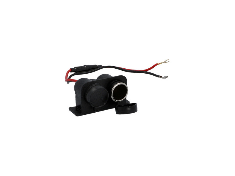 cartrend Prise de courant double, 6 & 12 V, max 8 A chacun