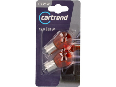 cartrend Ampoule de voiture, 12 Volts, 21 Watt, jaune