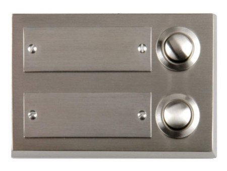 UniTEC Bouton pour sonnette, en zinc moulé, 2 boutons
