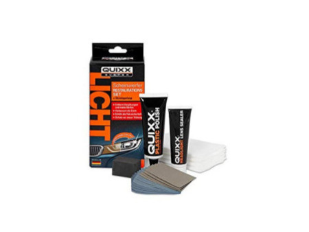 QUIXX Kit de restauration pour phares de voiture, 19 pièces