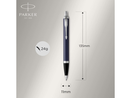 PARKER Stylo à bille rétractable IM Bleu Mat C.T.