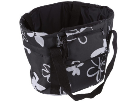 FISCHER Sac de courses pour guidon de vélo, noir / blanc