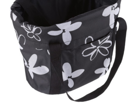 FISCHER Sac de courses pour guidon de vélo, noir / blanc