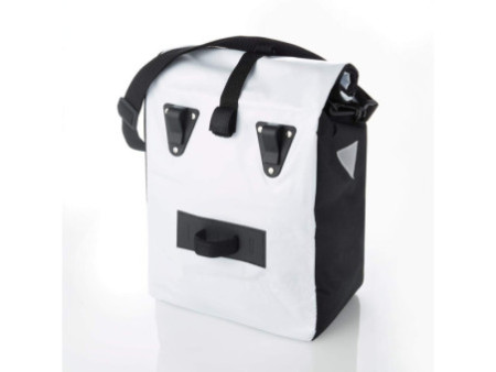 FISCHER Sacoche de vélo Coursier, blanc / noir