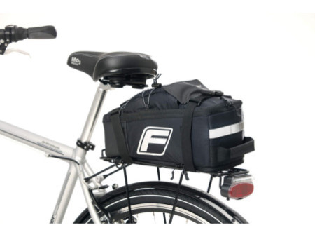 FISCHER Sac pour porte-bagage de vélo 2 en 1, noir