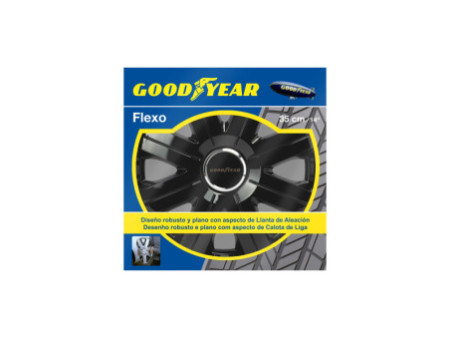 GOODYEAR Enjoliveur de roue 'Flexo', 14' (35,56 cm), noir