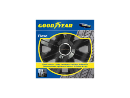 GOODYEAR Enjoliveur de roue 'Flexo', 15' (38,10 cm), noir