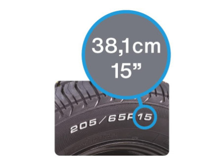 GOODYEAR Enjoliveur 'Memphis', 15' (38,10 cm), argent