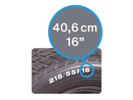 GOODYEAR Enjoliveur 'Memphis', 16' (40,64 cm), argent
