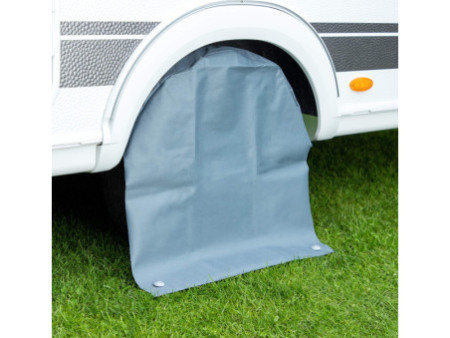 cartrend Housse de protection de roue XL, en polyester, gris