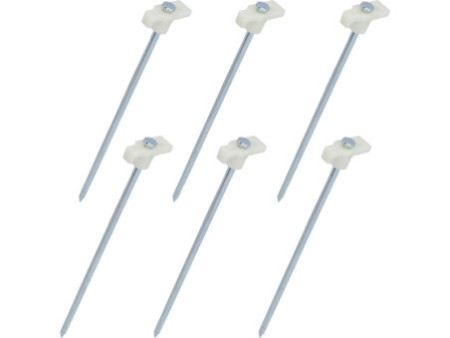 cartrend Piquet de tente, longueur : 240 mm, fluorescent