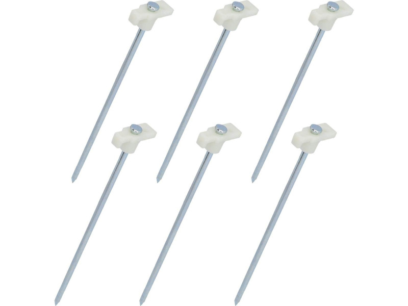 cartrend Piquet de tente, longueur : 240 mm, fluorescent