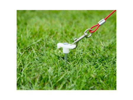 cartrend Piquet de tente, longueur : 240 mm, fluorescent