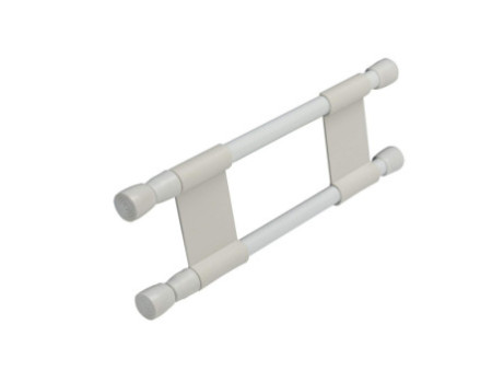 cartrend Barre de maintien double, longueur : 250 - 430 mm