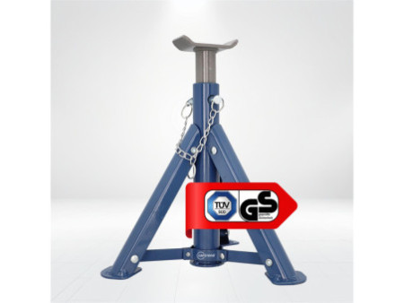 cartrend Chandelle de support, capacité : 2.000 kg, bleu
