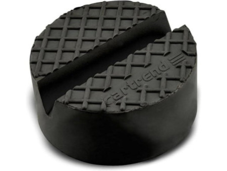 cartrend Coussin en caoutchouc pour cric de levage, noir