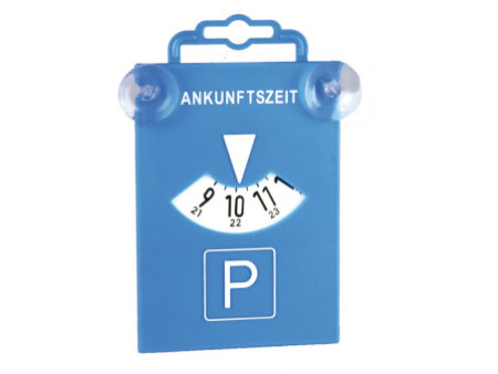 uniTEC Disque de stationnement avec ventouses, bleu