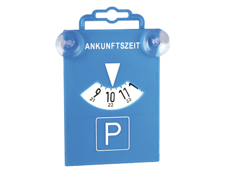 uniTEC Disque de stationnement avec ventouses, bleu