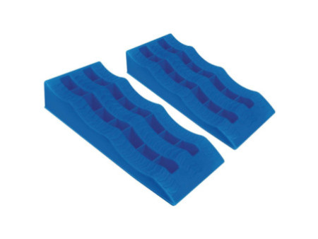 cartrend Câle de roue, bleu, set de 2