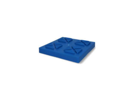 cartrend Plaque de stabilisation pour vérins, bleu, jeu de 4