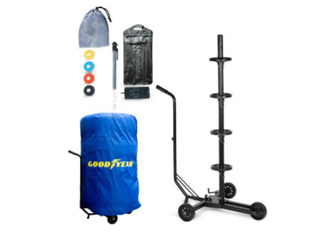 GOODYEAR Support de rangement mobile pour 4 pneus/roues