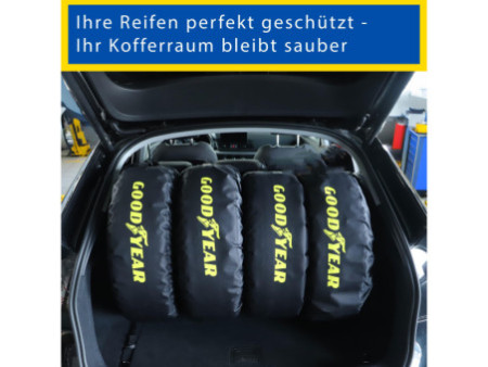 GOODYEAR Jeu de housses de protection pour pneus, 4 pièces