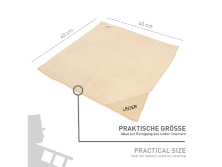 NIGRIN Performance Chiffon en microfibre, pour cuir
