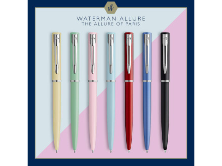 WATERMAN Stylo à bille rétractable Allure, bleu C.T.