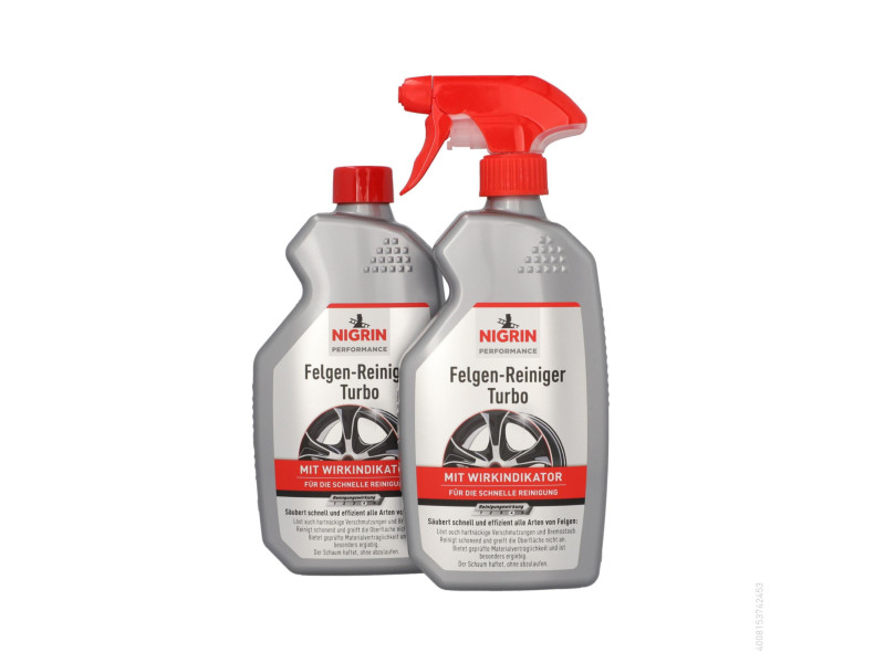 NIGRIN Nettoyant pour jantes Turbo, 500 ml double pack