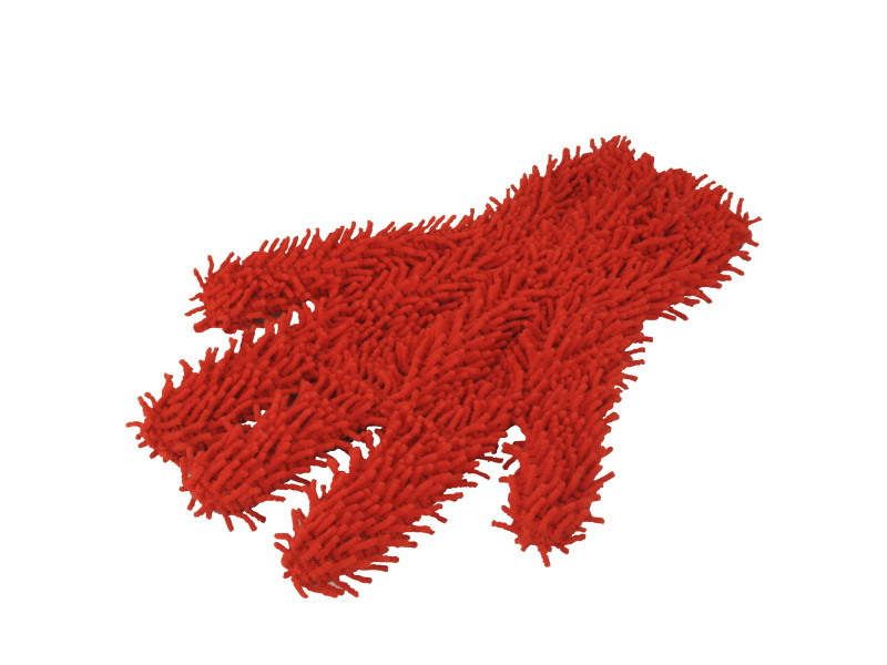 NIGRIN Gant de lavage avec doigts Performance, rouge
