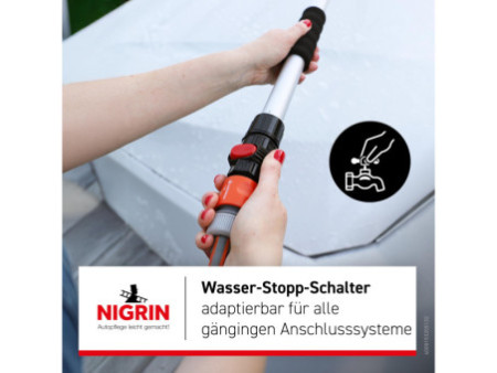 NIGRIN Brosse de lavage pour caravane, télescopique