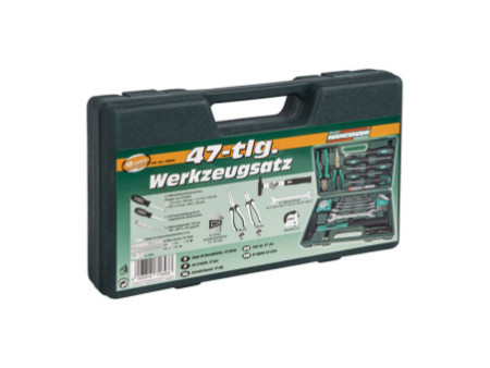 BRÜDER MANNESMANN Jeu d'outils, 47 pièces, dans un coffret
