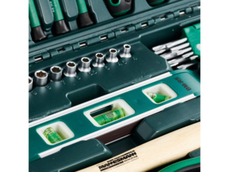 BRÜDER MANNESMANN Boîte à outils, 87 pièces, en coffret