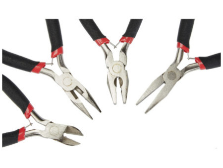 BRÜDER MANNESMANN Kit de pinces pour électronique, 4 pièces