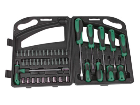 BRÜDER MANNESMANN Kit d'outils, 47 pièces, dans une malette