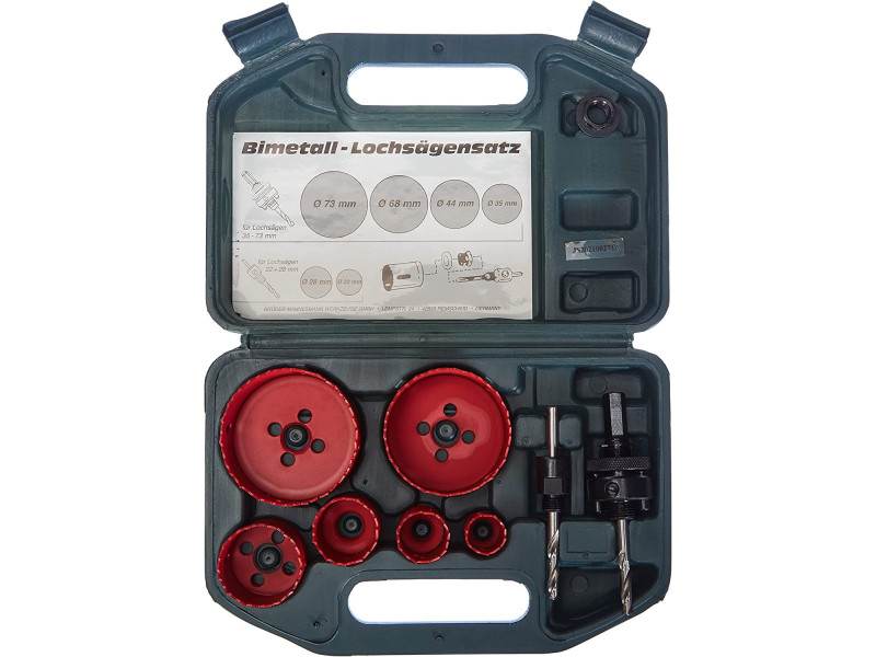 BRÜDER MANNESMANN Kit de scies cloches, 8 pièces, bimétal