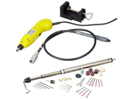 BRÜDER MANNESMANN Kit machine à poncer rapide, 80 pièces