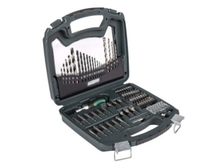 BRÜDER MANNESMANN Kit de forets & embouts, 75 pièces