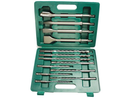 BRÜDER MANNESMANN Kit de forets & burins SDS PLUS, 13 pièces