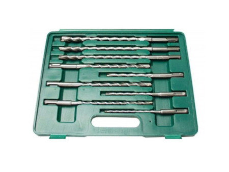 BRÜDER MANNESMANN Kit de forets & burins SDS PLUS, 13 pièces