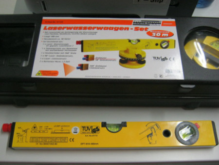 BRÜDER MANNESMANN Kit de niveau laser, 7 pièces